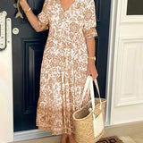 Keisha™ | Elegante escote en V con estampado floral