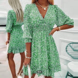 Thessaly™ | Vestido maxi floral elegante