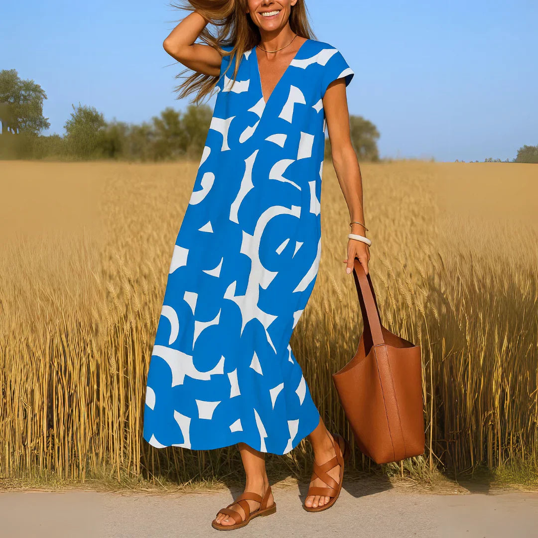 Lola™ | Vestido Maxi con Detalle de Calado