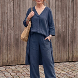 Onyx™ | Conjunto de túnica holgada y pantalones de pierna ancha