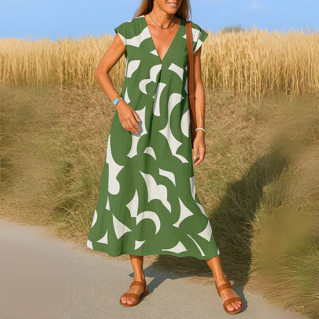 Lola™ | Vestido Maxi con Detalle de Calado