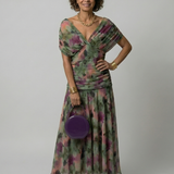 Calen™ | Vestidos midi fluidos de hombro descubierto