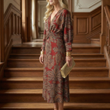 Lune™ | Vestido midi envolvente de color natural