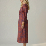 Lune™ | Vestido midi envolvente de color natural