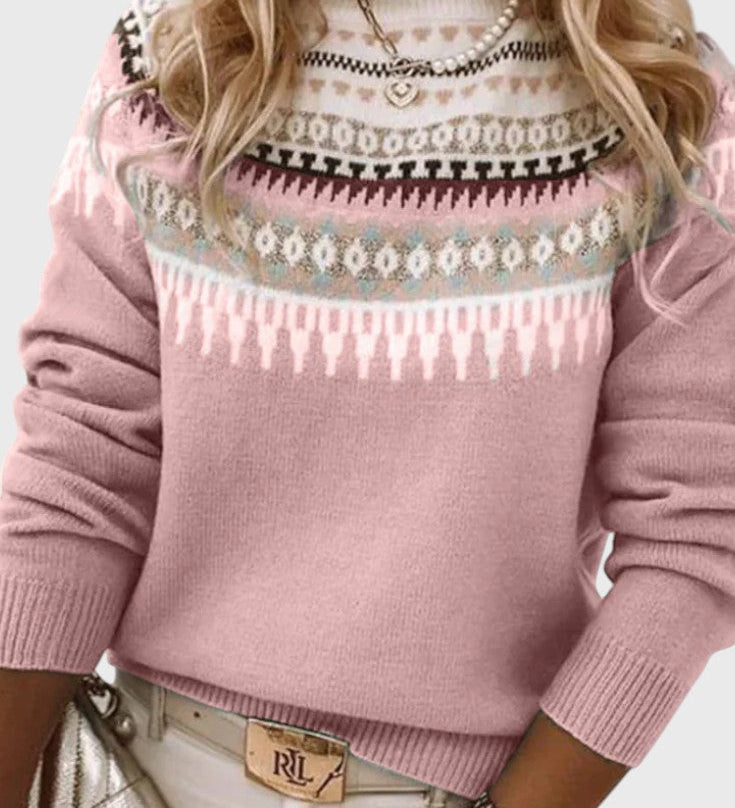 Gemma | Jersey de Cuello Redondo Texturizado