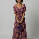 Calen™ | Vestidos midi fluidos de hombro descubierto