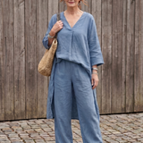 Onyx™ | Conjunto de túnica holgada y pantalones de pierna ancha