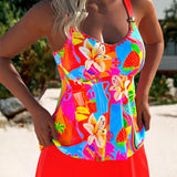 Eleanor™ | Vestido de baño tankini floral elegante