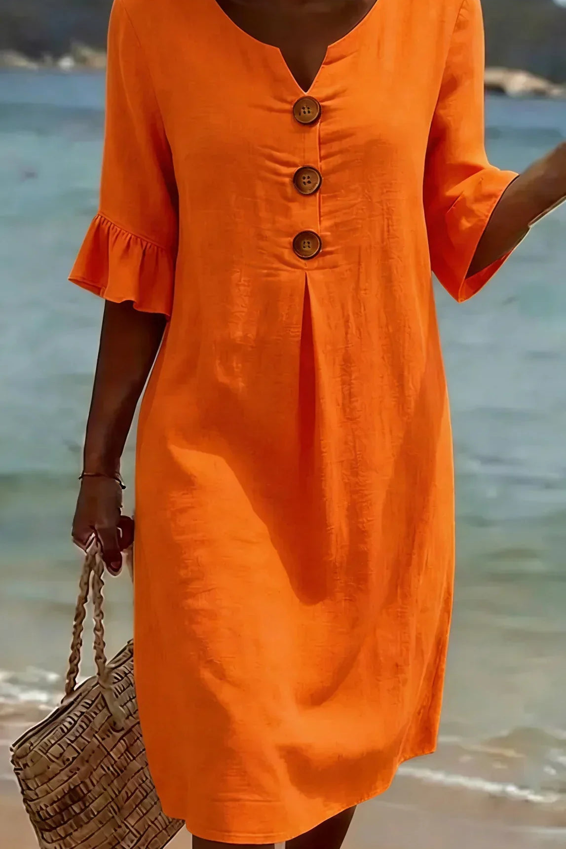 Nuria™ | Vestido texturizado de manga larga