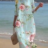 Verity™ | Vestido Maxi Sunset Bloom-