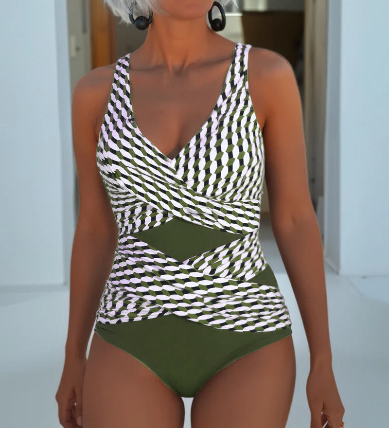 Ashley™ | Traje de baño con diseño cruzado para estilo casual de resort