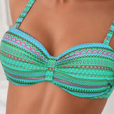 Rosa™ | Bikini de dos piezas con estampado a rayas