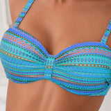 Rosa™ | Bikini de dos piezas con estampado a rayas