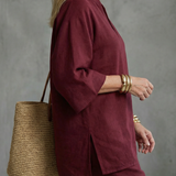 Georgiana™ | Túnica con escote en V y pantalón fruncido
