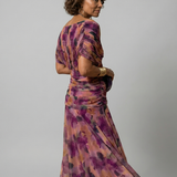 Calen™ | Vestidos midi fluidos de hombro descubierto