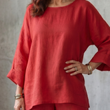 Prue™ | Conjunto de túnica holgada y pantalones de pierna ancha