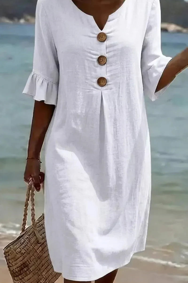 Radmila™ | Vestido de manga larga con textura