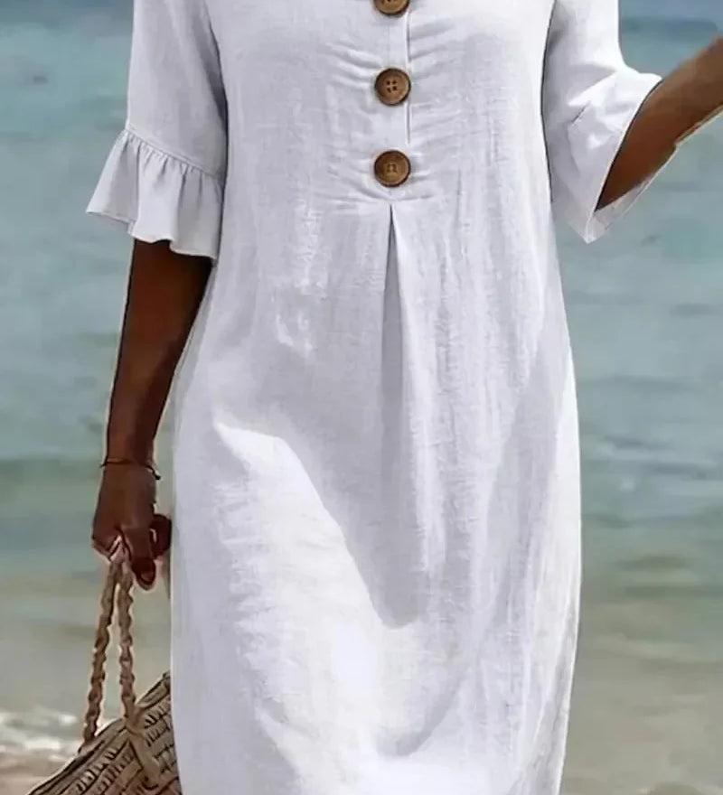 Radmila™ | Vestido de manga larga con textura