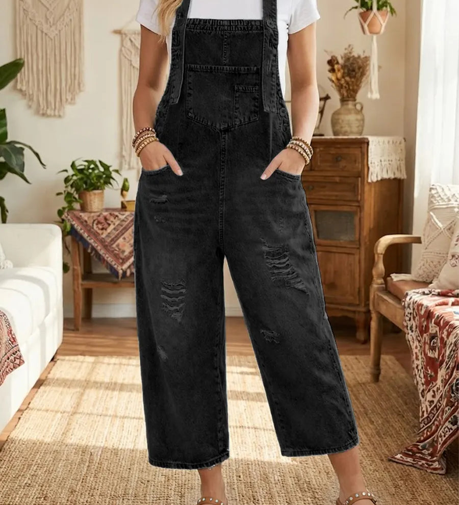 Aurevia™ | Mono de denim para jardinería con look vintage