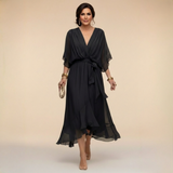 Opal™ | Vestido midi elegante con escote en V