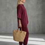Georgiana™ | Túnica con escote en V y pantalón fruncido