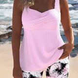Edith™ | Tankini cruzado con shorts florales