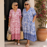 Keisha™ | Elegante escote en V con estampado floral