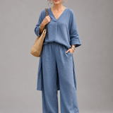 Onyx™ | Conjunto de túnica holgada y pantalones de pierna ancha