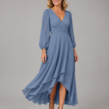 Mia™ | Vestido Largo Elegante con Escote en V