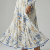 Rielle™ | Vestido midi plisado envolvente