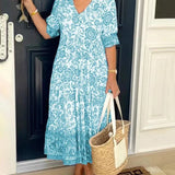 Keisha™ | Elegante escote en V con estampado floral