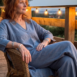 Onyx™ | Conjunto de túnica holgada y pantalones de pierna ancha
