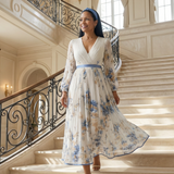 Rielle™ | Vestido midi plisado envolvente