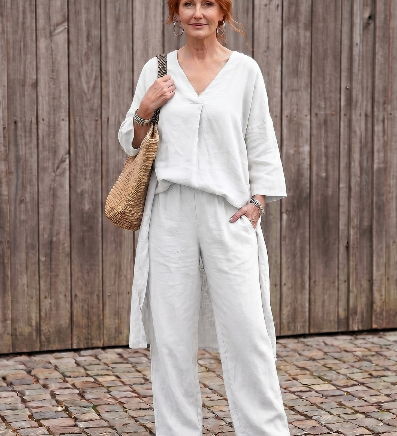 Onyx™ | Conjunto de túnica holgada y pantalones de pierna ancha