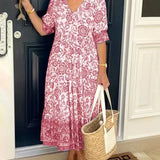 Keisha™ | Elegante escote en V con estampado floral