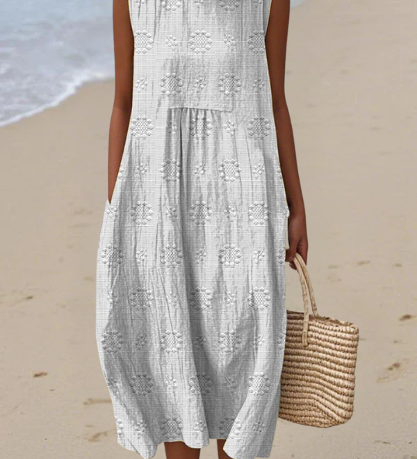 Rose™ | Vestido midi bordado
