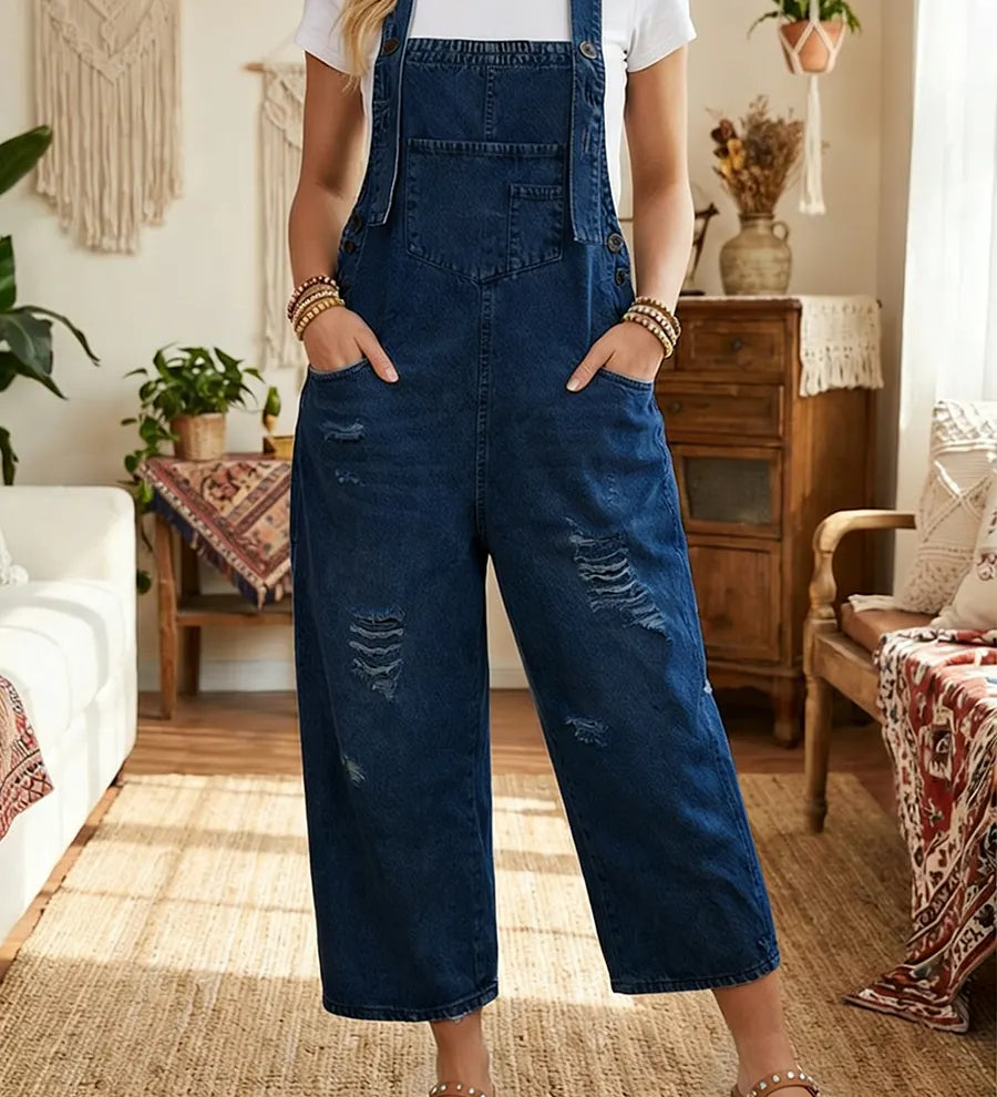 Aurevia™ | Mono de denim para jardinería con look vintage