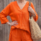 Onyx™ | Conjunto de túnica holgada y pantalones de pierna ancha