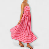Svea - Vestido maxi en Bare Bloom
