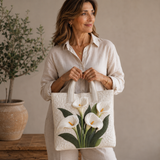 Bolso Artesanal | Lirios Blancos