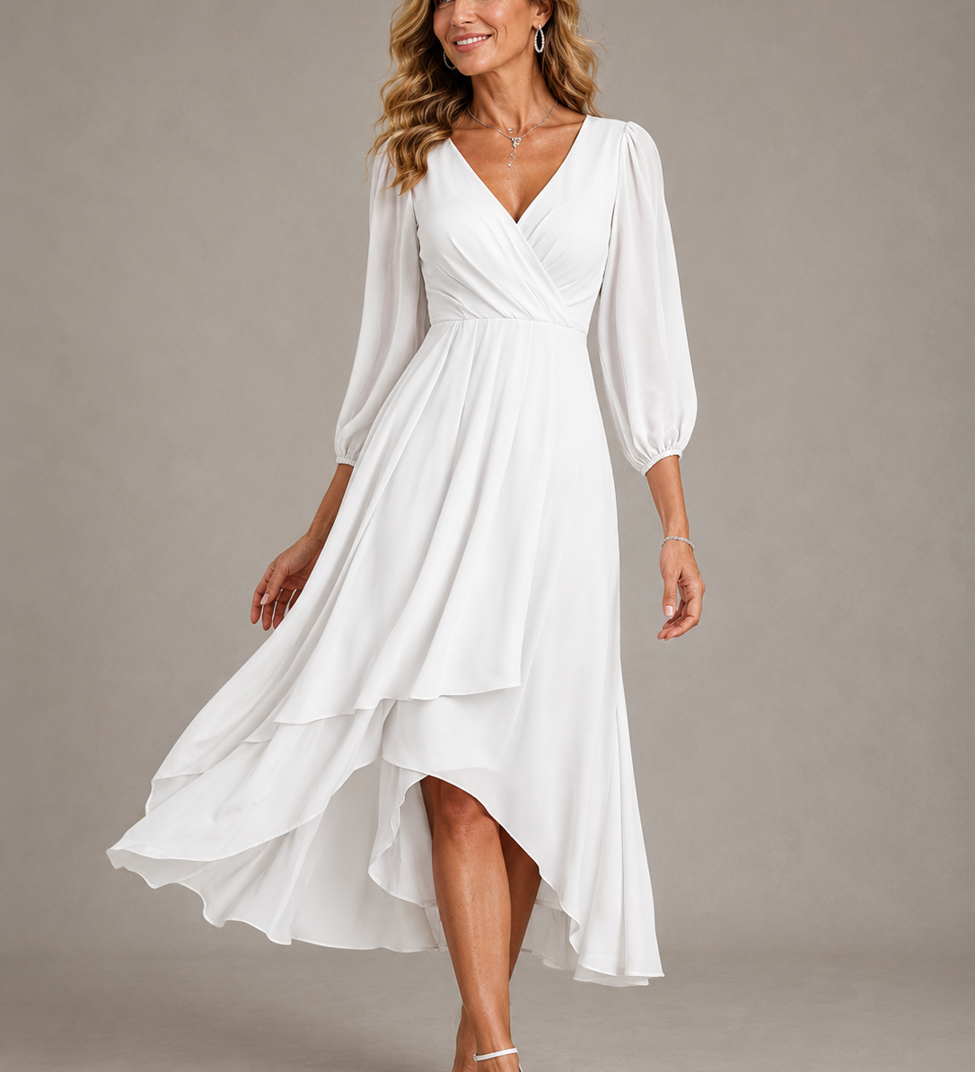 Mia™ | Vestido Largo Elegante con Escote en V