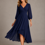 Mia™ | Vestido Largo Elegante con Escote en V