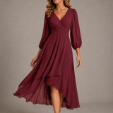 Mia™ | Vestido Largo Elegante con Escote en V