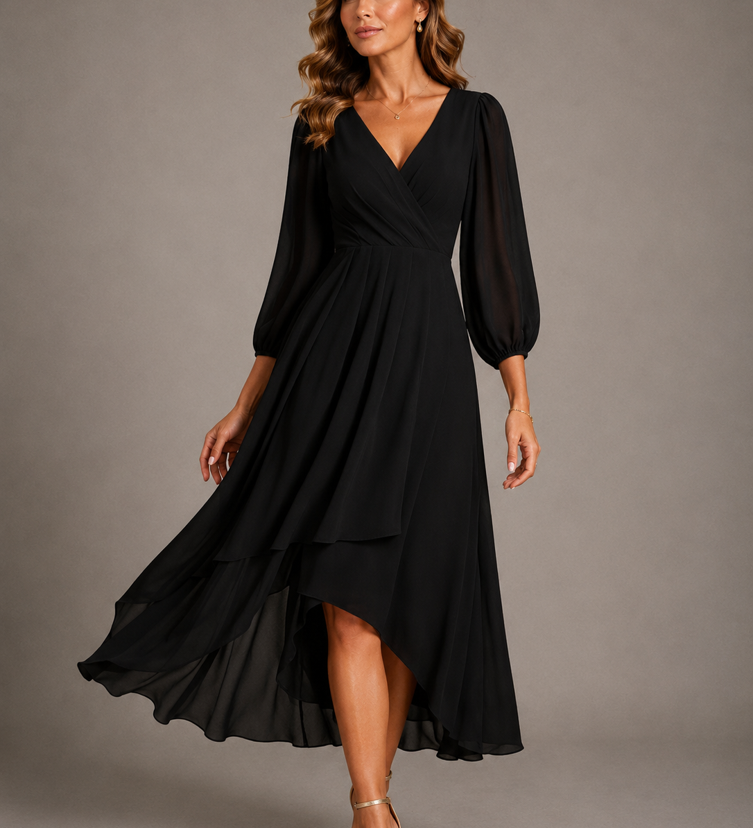Mia™ | Vestido Largo Elegante con Escote en V