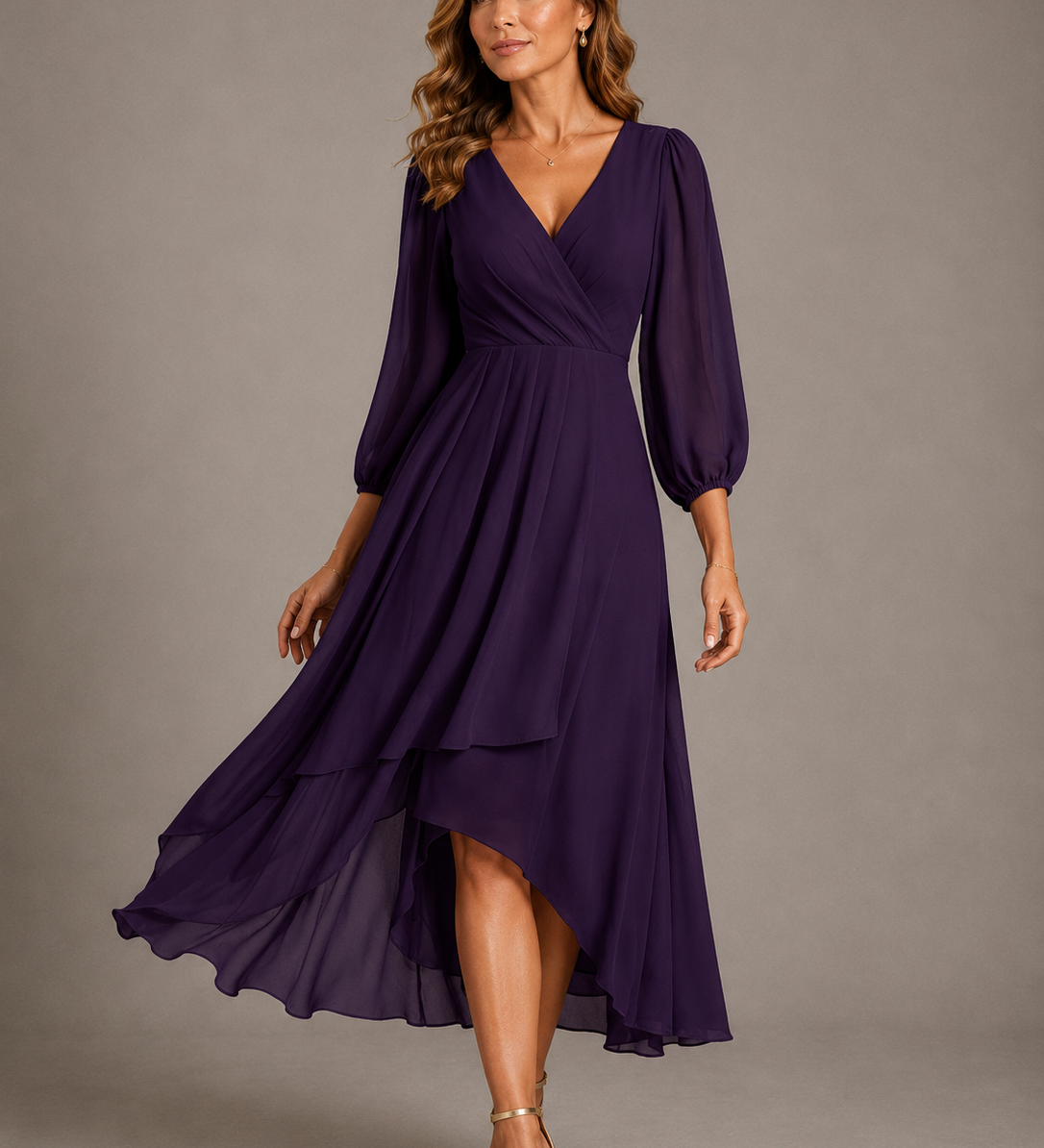 Mia™ | Vestido Largo Elegante con Escote en V