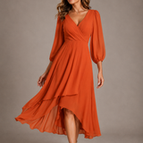 Mia™ | Vestido Largo Elegante con Escote en V