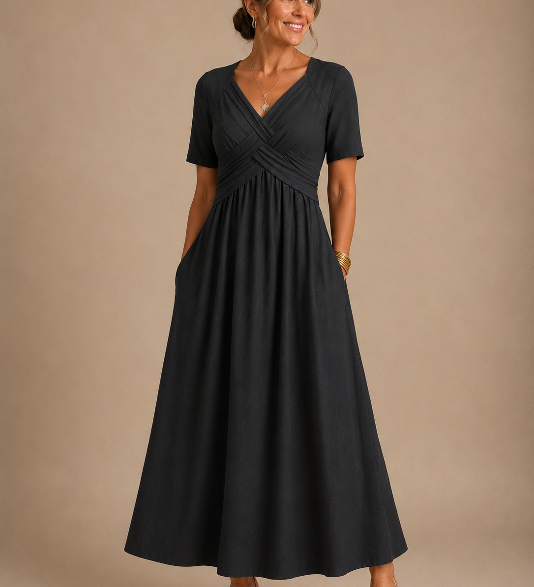 Angeli™ | Vestido midi elegante