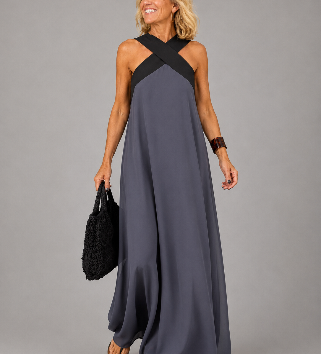 Velora™ | Vestido Maxi de Elegancia Cruzada
