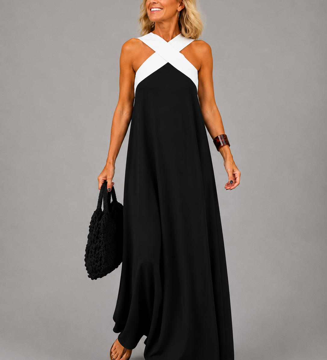 Velora™ | Vestido Maxi de Elegancia Cruzada