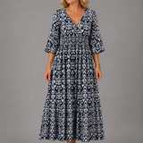 Althea™ | Vestido midi bohemio fluido